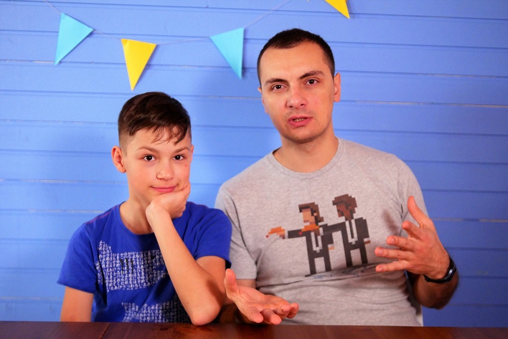 Сергей Пархоменко с сыном Никитой.